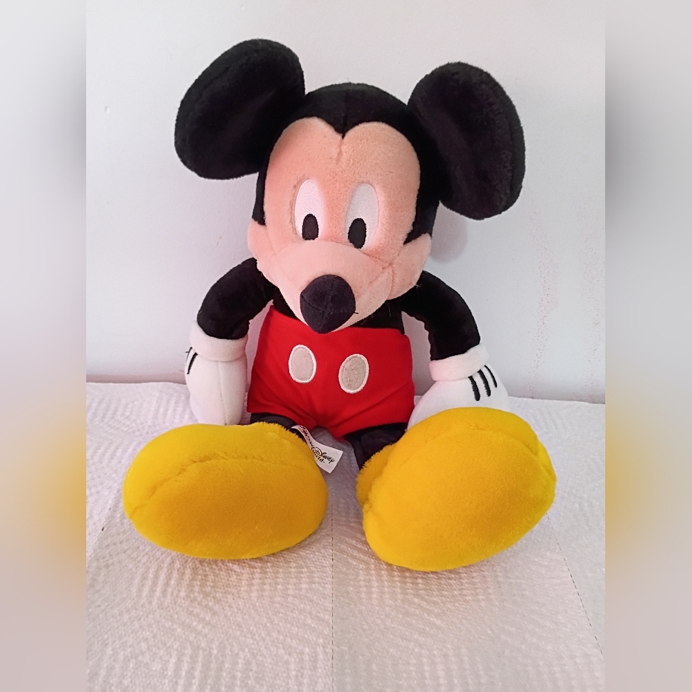 Walt Disney Worls Mickey Mouse Plush Toy - Black, Red, Yellow.